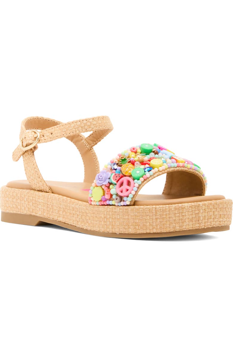 Steve Madden Kids' Arabela Ankle Strap Sandal, Main, color, Natural