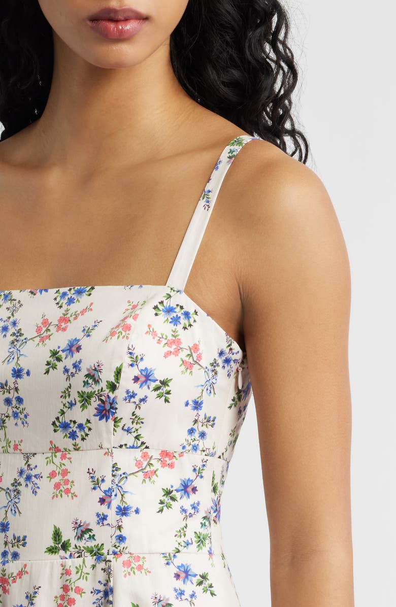 Hill House Home The Margot Midi Dress, Alternate, color, Scallop Bow Chintz Pink