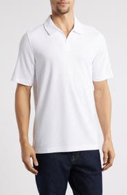 Johnston & Murphy Vintage Slub Modal Blend Johnny Collar Polo
