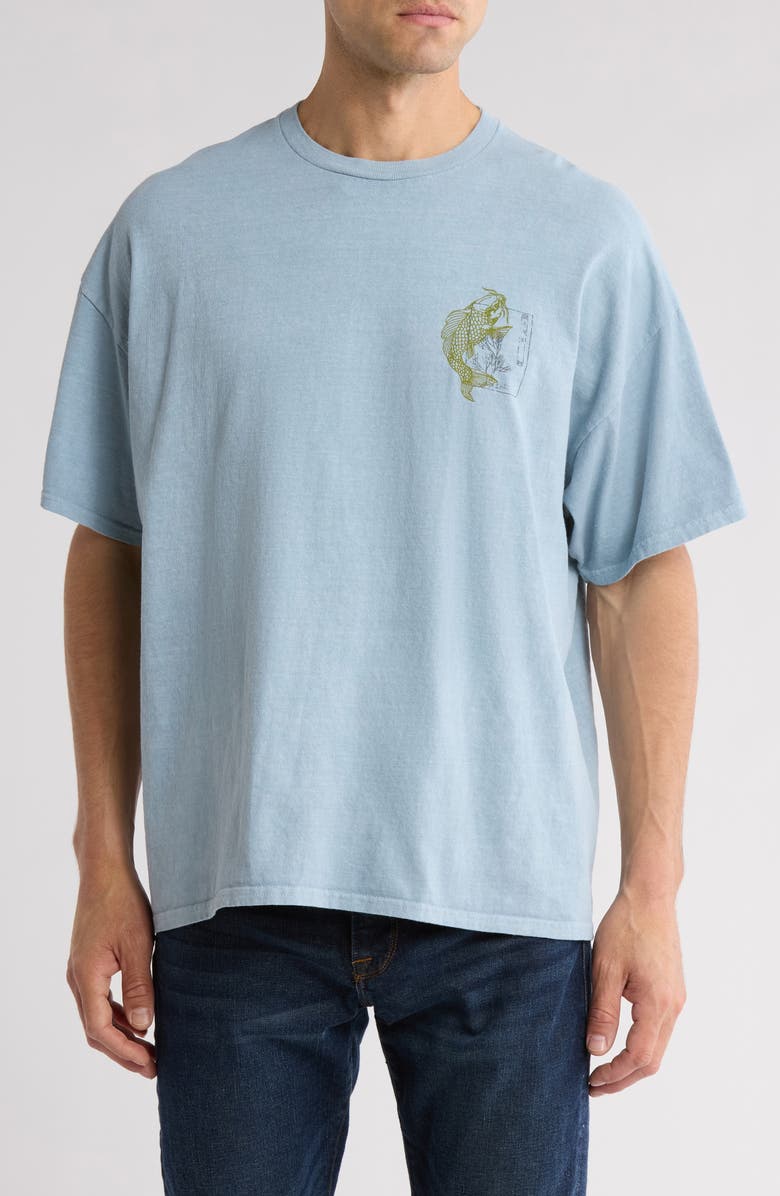 BDG Urban Outfitters Koi Sketch Cotton Graphic T-Shirt, Main, color,