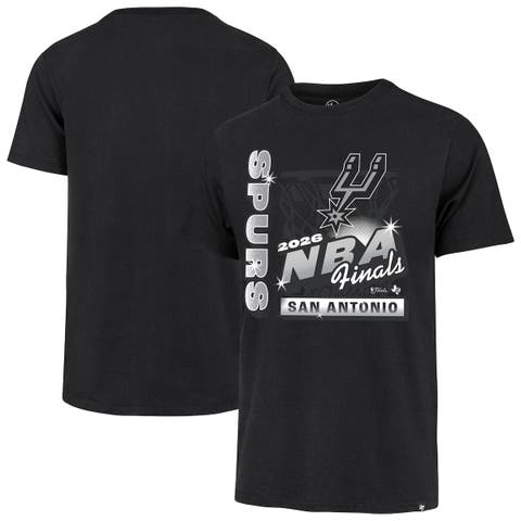 Men's '47 Black San Antonio Spurs 2026 NBA Finals ID Franklin T-Shirt