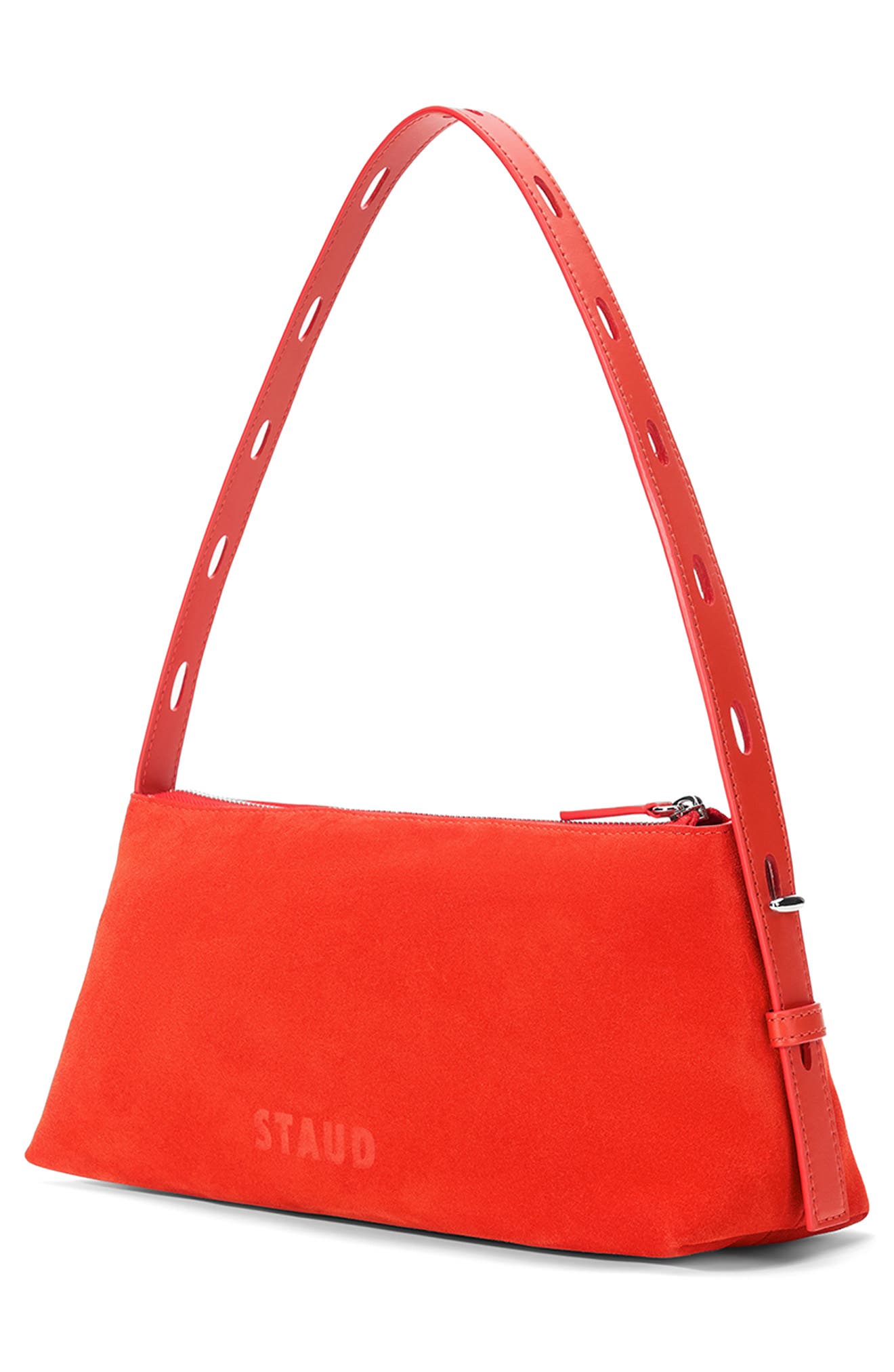 Strada Leather Shoulder Bag, Alternate, color, TANGELO