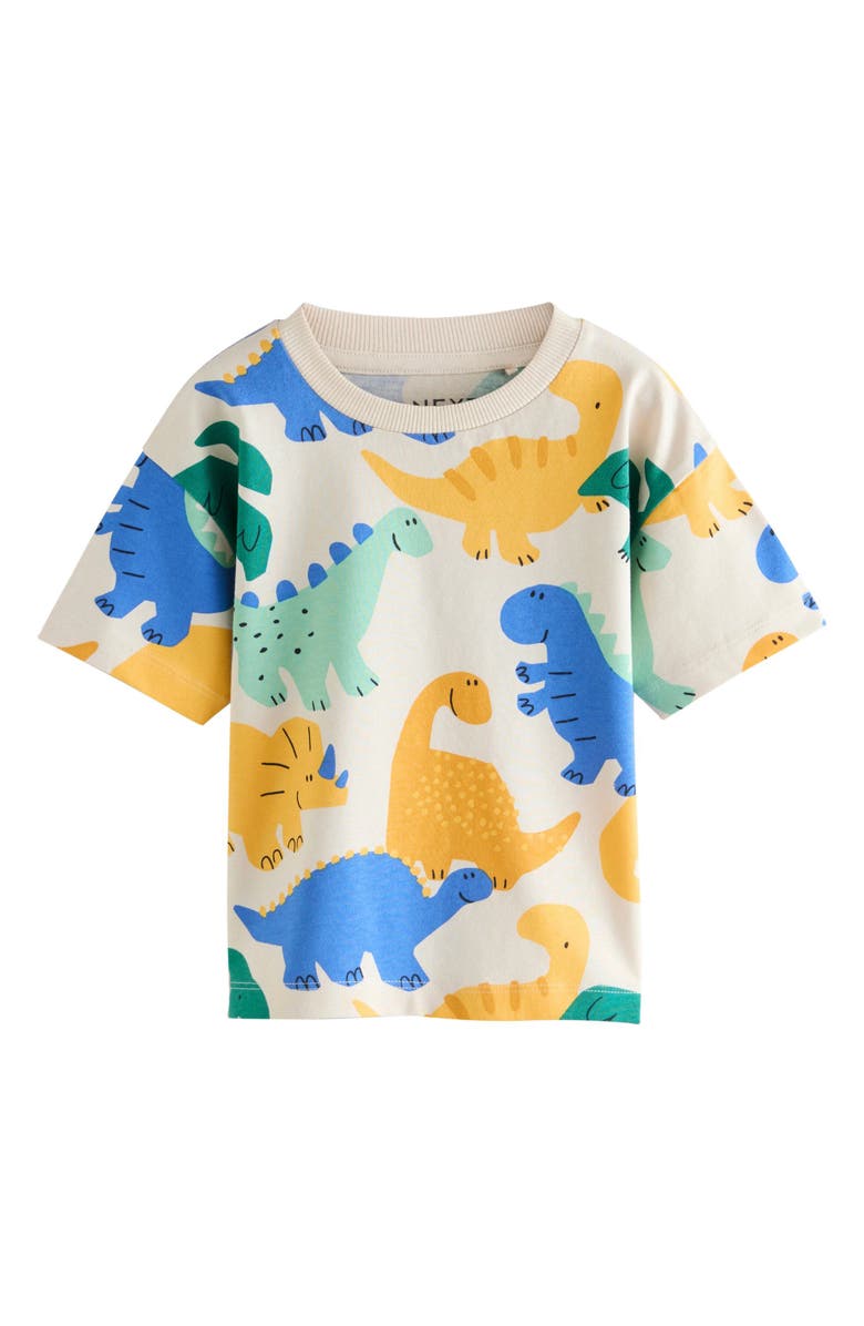 NEXT Kids' 3-Pack Assorted Graphic T-Shirts, Alternate, color, Yellow/ Blue Assorted