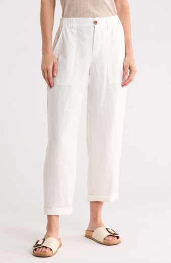 Sanctuary Cruiser Relaxed Straight Leg Linen Pants