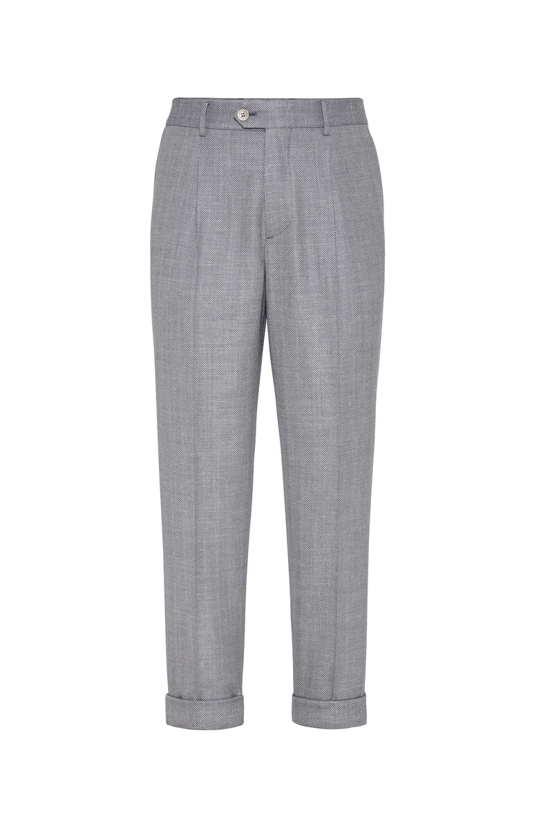 Brunello Cucinelli Chevron trousers, Main, color, 