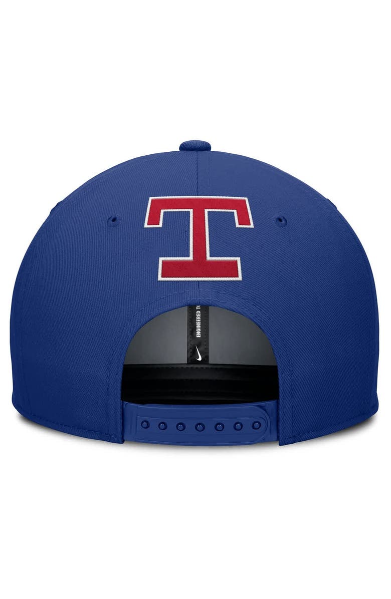 Nike Men's Nike Gray/Royal Texas Rangers Pro Performance Snapback Hat, Alternate, color, Gray