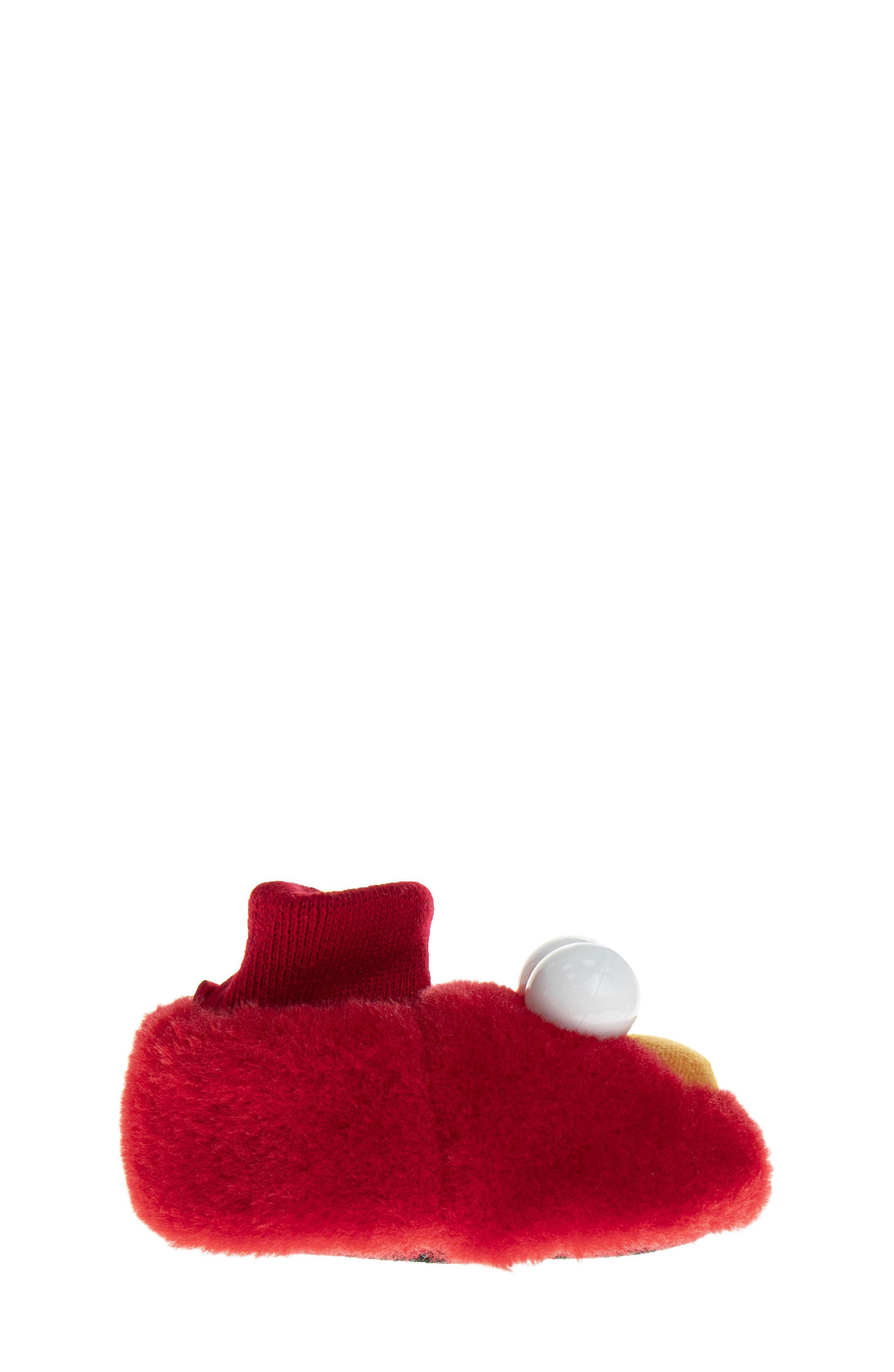 Kids' Sesame Street® Curious Elmo Slipper, Alternate, color, RED