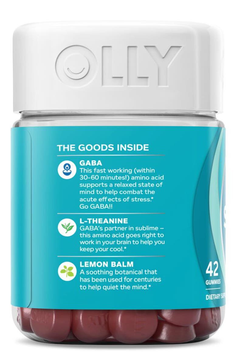 OLLY Goodbye Stress 42-Pack Gummy Supplements, Alternate, color,