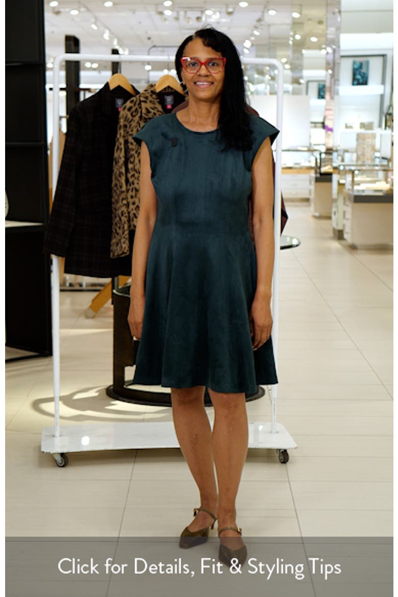 Princess Seam Faux Suede Minidress video