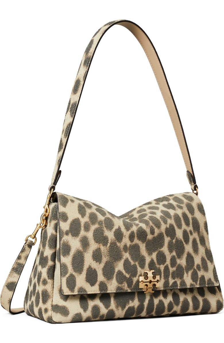 Tory Burch Charlie Suede Shoulder Bag, Alternate, color,