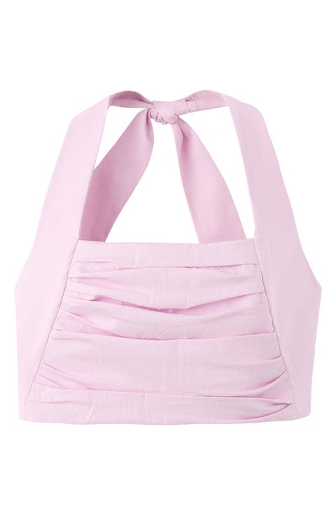 Featuring Hailey Bieber Kasha Sleeveless Crop Top