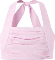 MANGO Starring Hailey Bieber Kasha Sleeveless Crop Top