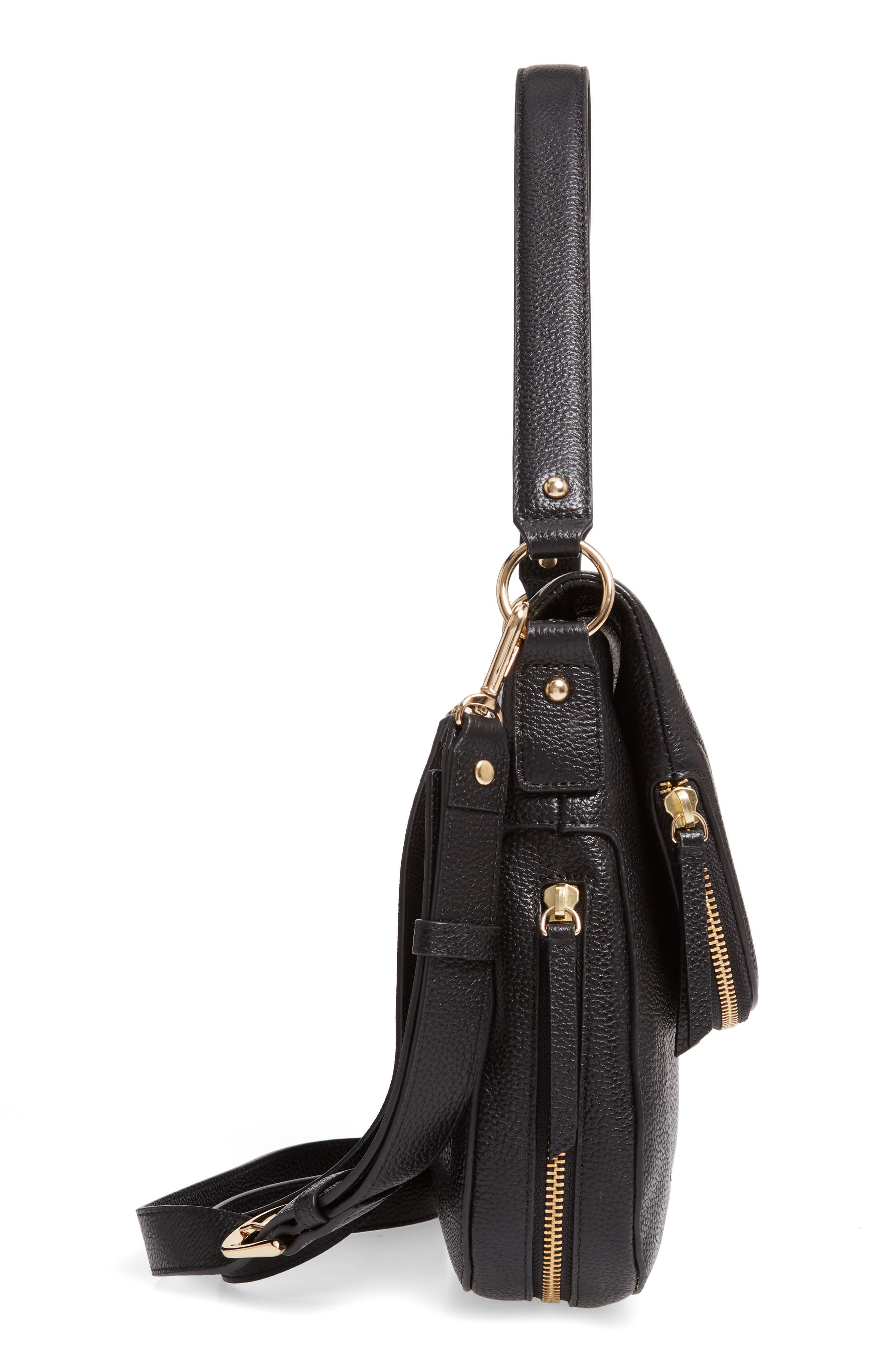 Nordstrom Bella Leather Crossbody Bag, Alternate, color, 