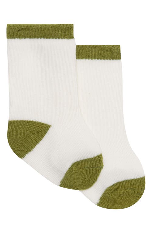 Pl Baby By Petit Lem Animal Print Tank, Shorts & Socks Set In Green
