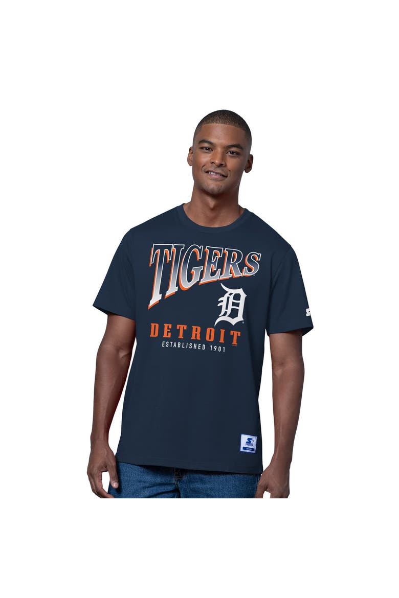 Men's Starter  Navy/Heather Gray Detroit Tigers Two-Pack T-Shirt Set, Alternate, color, Navy