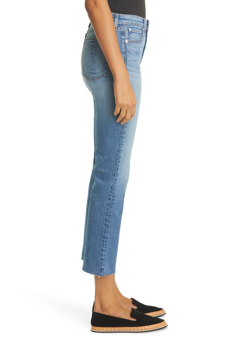 Nina High Waist Crop Flare Jeans, Alternate, color, CLN MARIE