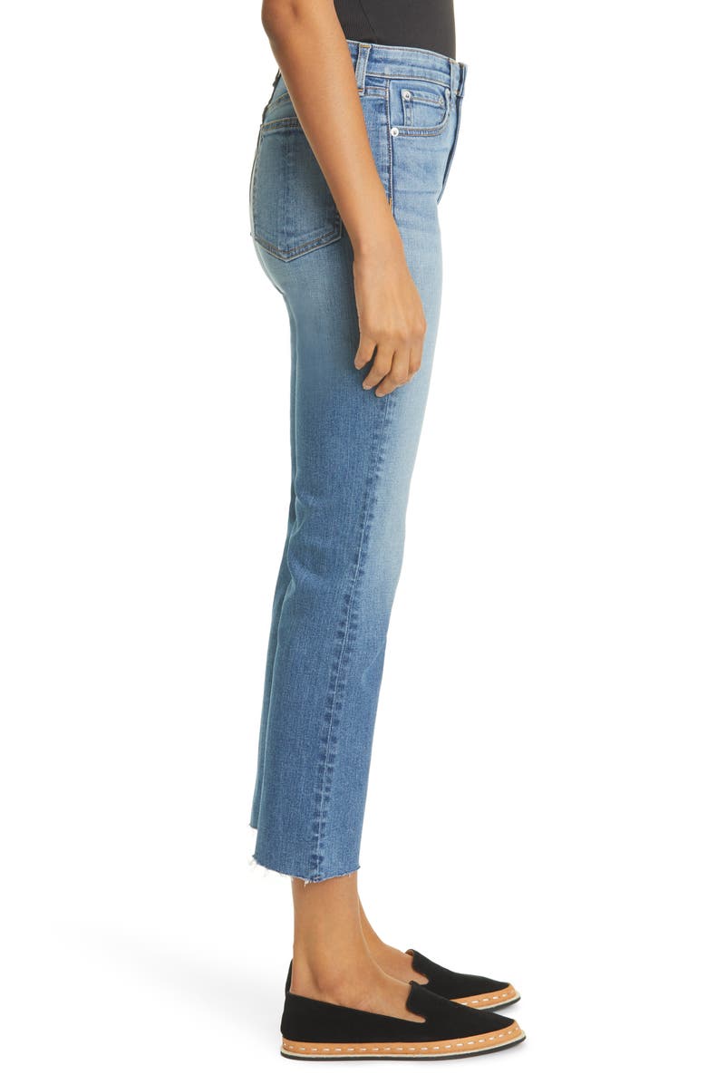 rag & bone Nina High Waist Crop Flare Jeans, Alternate, color, 
