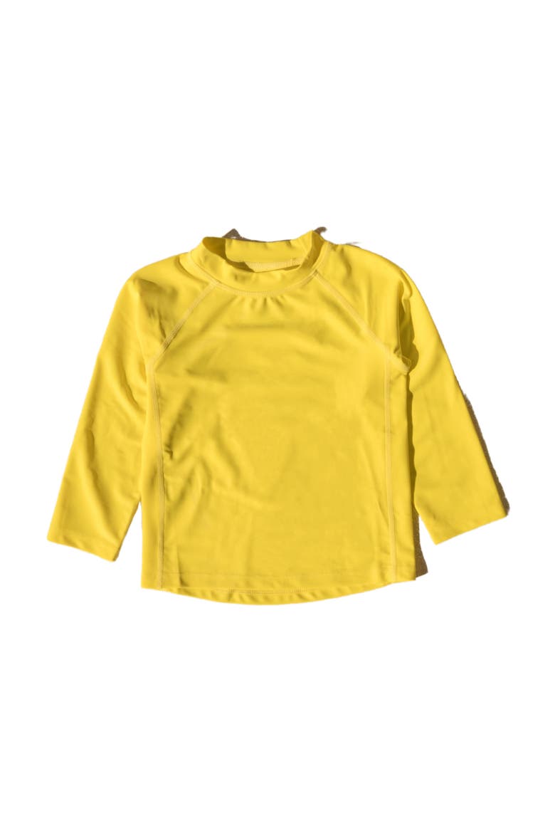 Long Sleeve Rash Guard, UPF 50+ Swim Shirt, Alternate, color, YELLOW