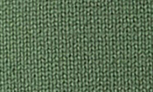 English Factory Stitch Detail Relaxed Fit Cotton Sweater In Green
