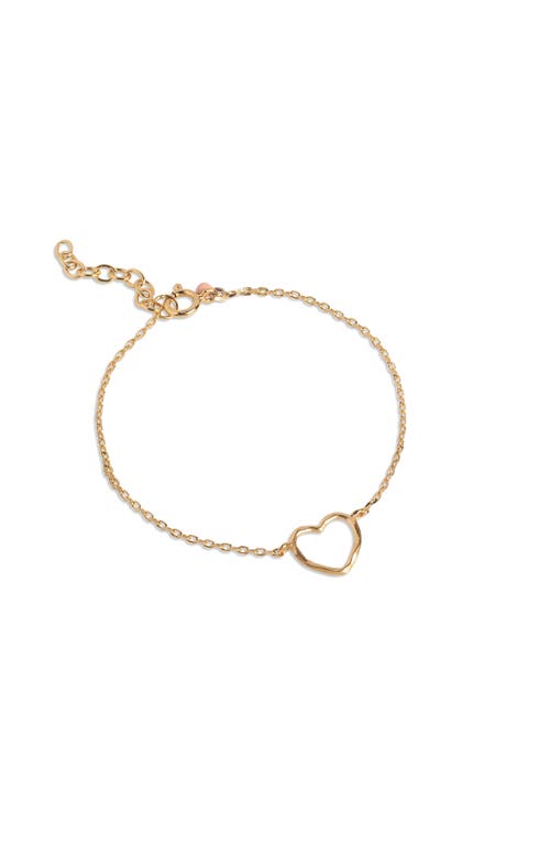 Enamel Copenhagen Organic Heart Bracelet In Gray