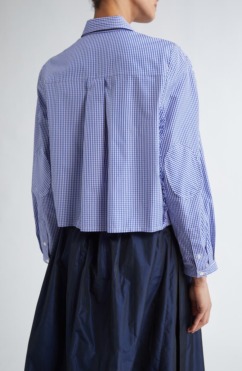 NACKIYÈ Ruffle Cotton Button-Up Shirt, Alternate, color,