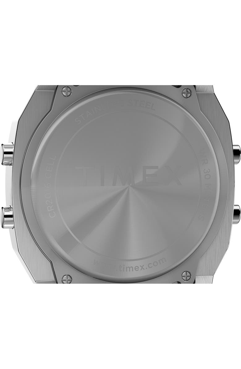 Timex<sup>®</sup> T80 Digital Resin Strap Chronograph Watch, 36.5mm, Alternate, color, 