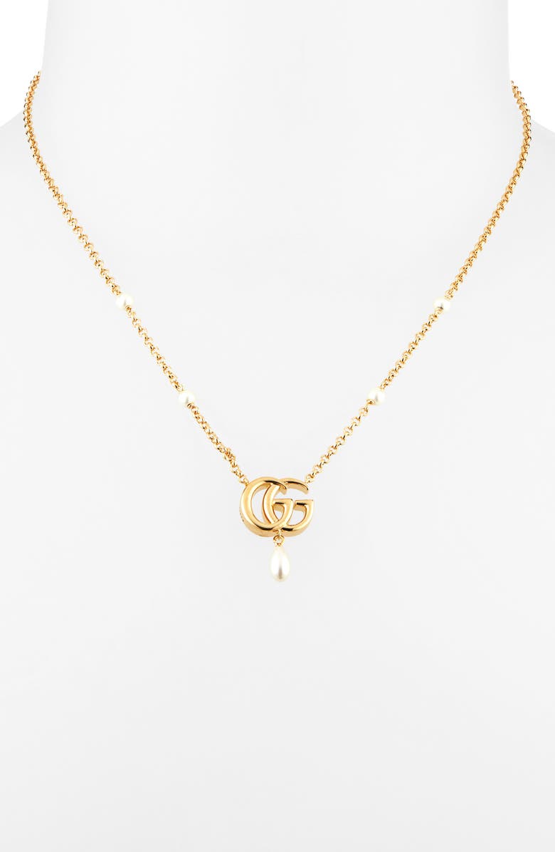 Gucci GG Pendant Necklace, Alternate, color,