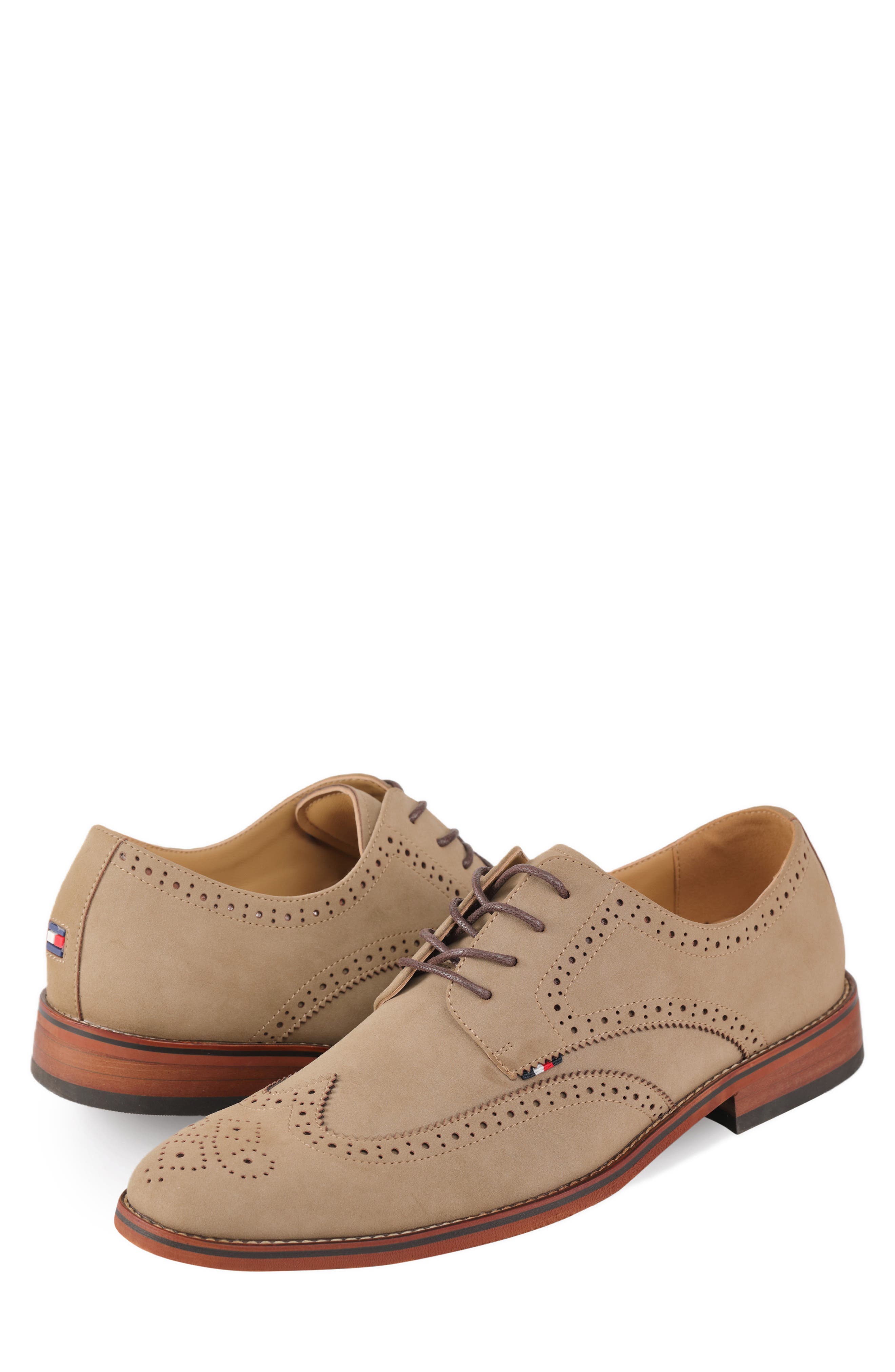 Tommy Hilfiger <p>Buford Wingtip Derby (Men)</p>, Alternate, color, Taupe