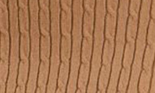 Blu Pepper Cable Knit Sweater Dress In Brown