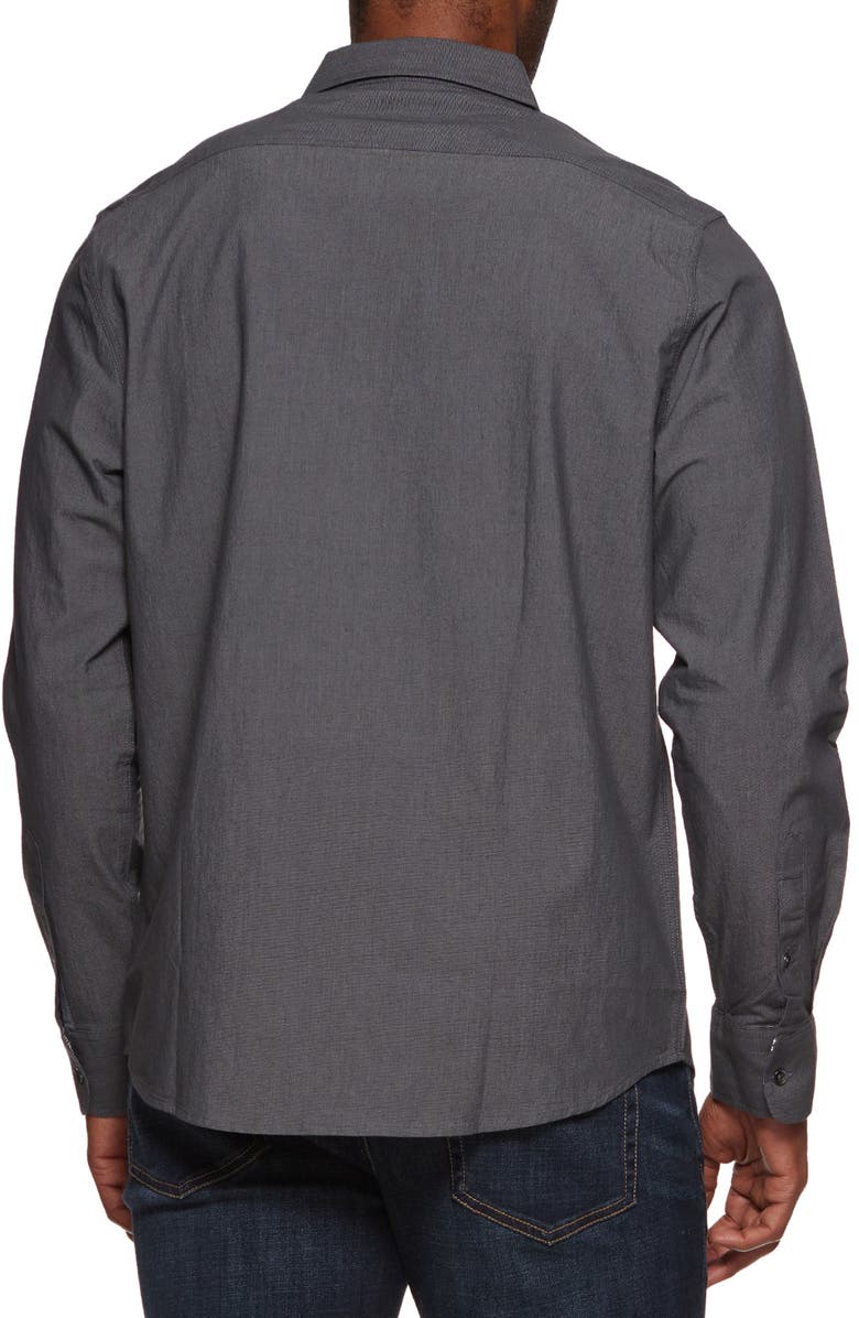 FLAG AND ANTHEM Cullman Double Pocket Slub Cotton Button-Up Shirt, Alternate, color, 