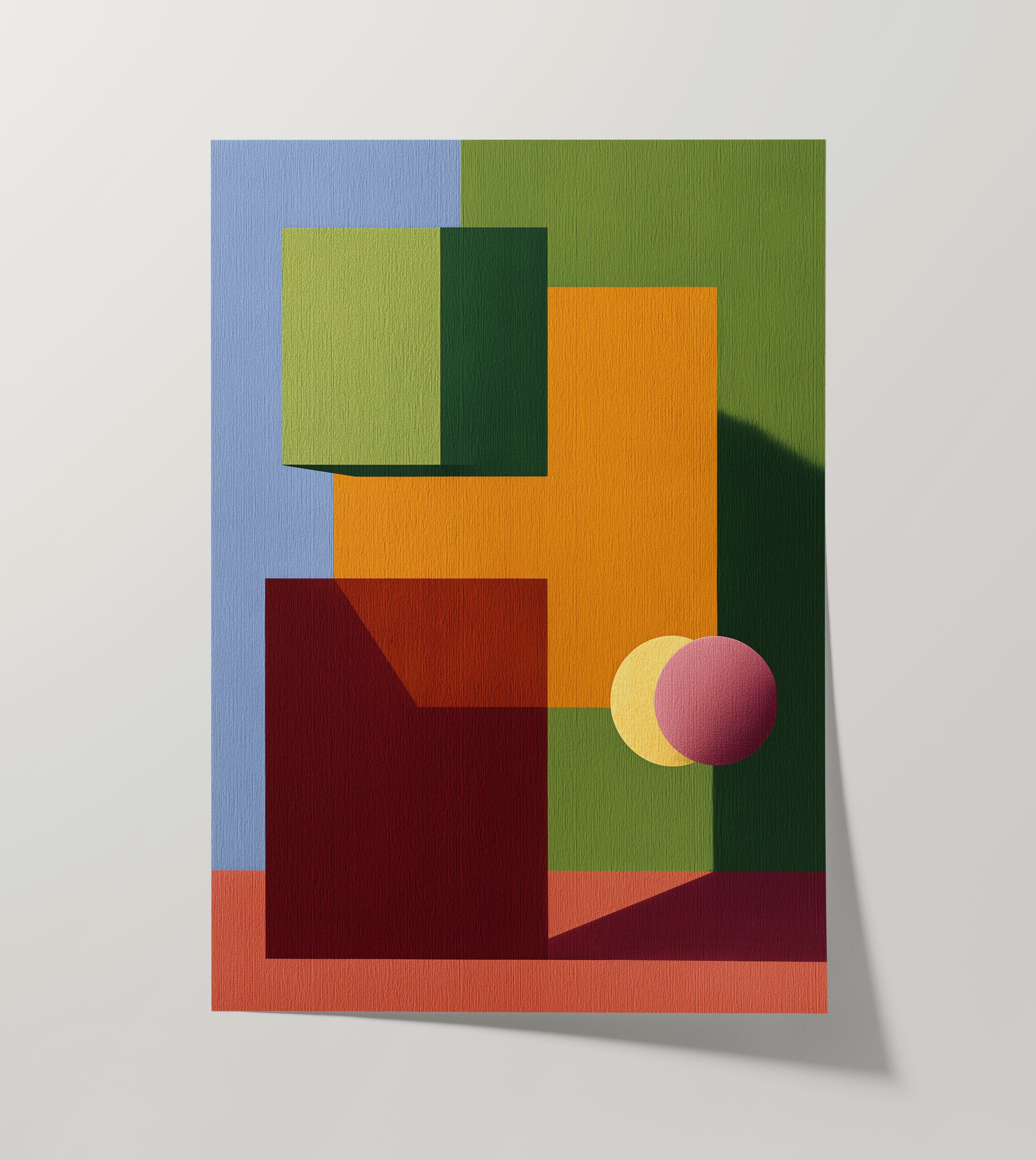 Forma Art Studio Form and Structure No. 11 Geometric Abstract Art Print ...