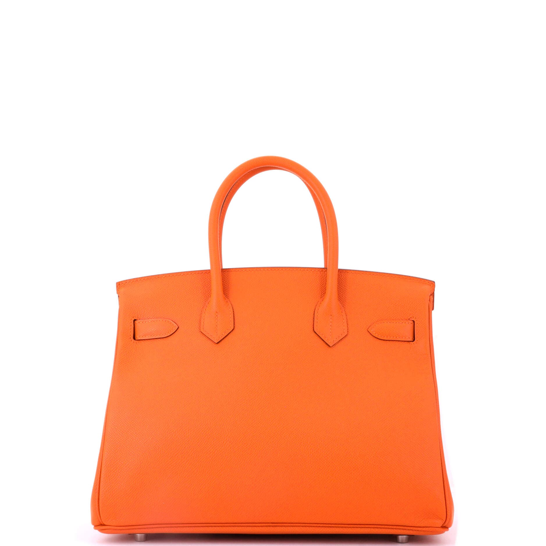Pre-Owned Hermes Birkin Handbag Orange Epsom with Palladium Hardware 30, Alternate, color, Orange H