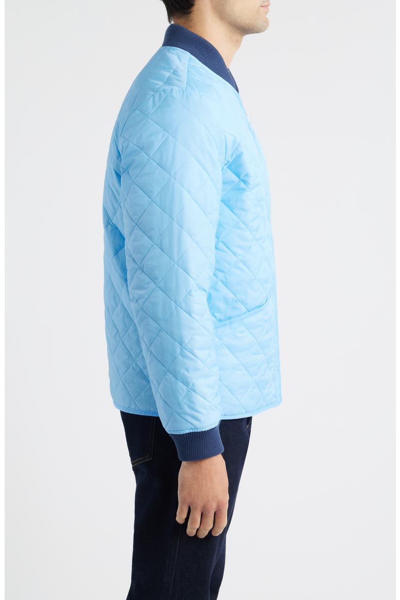 Quilted Nylon Delivery Jacket, Alternate, color, BLUE