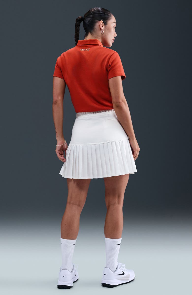 Nike Crop Cotton Blend Golf Polo, Alternate, color, Dragon Red/ Sail