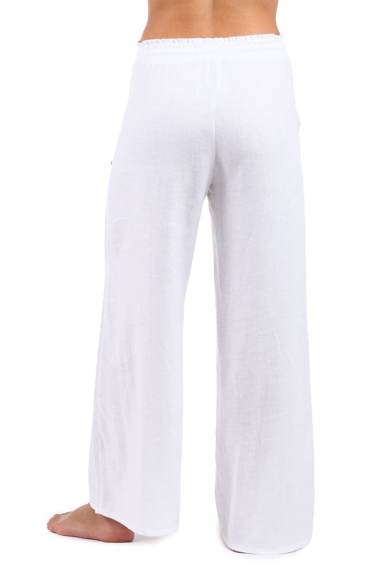 Beach Cover-Up Pants, Alternate, color, WHITE