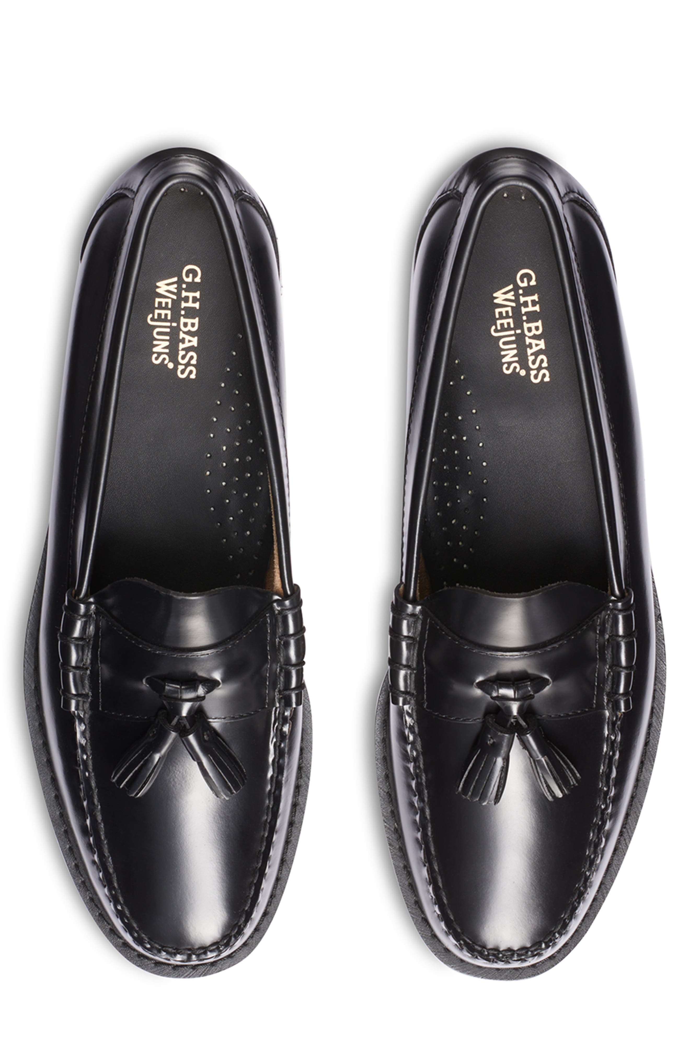G.H.BASS Lennox Tassel Weejun Loafer, Alternate, color, Black