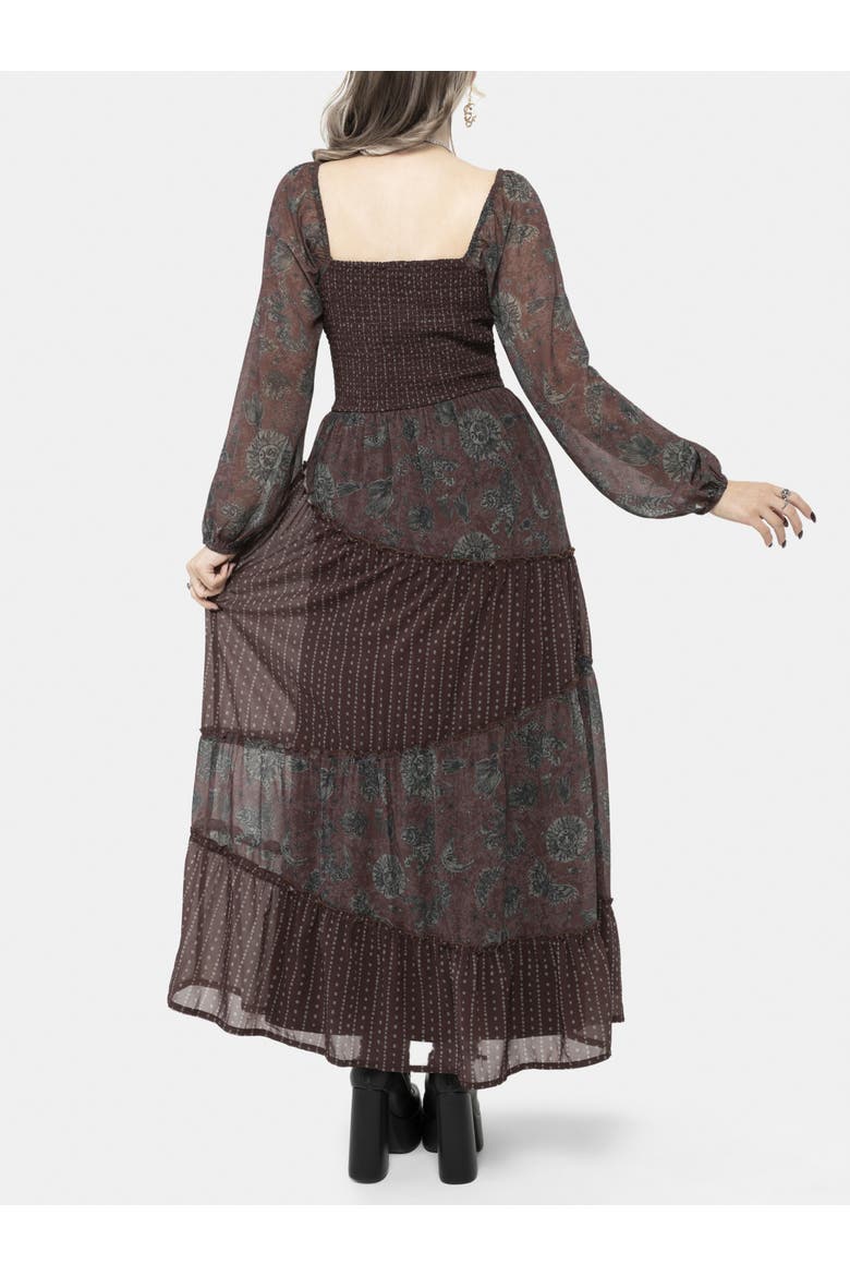 Pact Paisley Maxi Dress, Alternate, color, Taupe