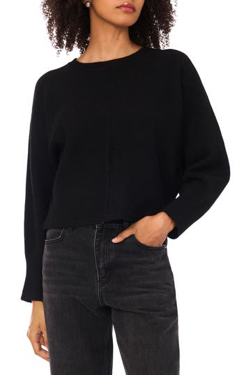 1.state Sparkle Crewneck Sweater In Black