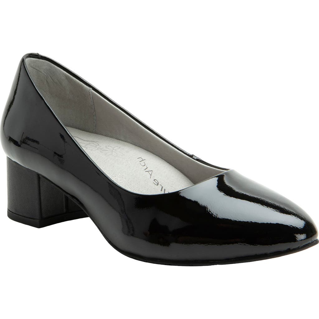 Alegria By Pg Lite Lisah Almond Toe Pump In Black
