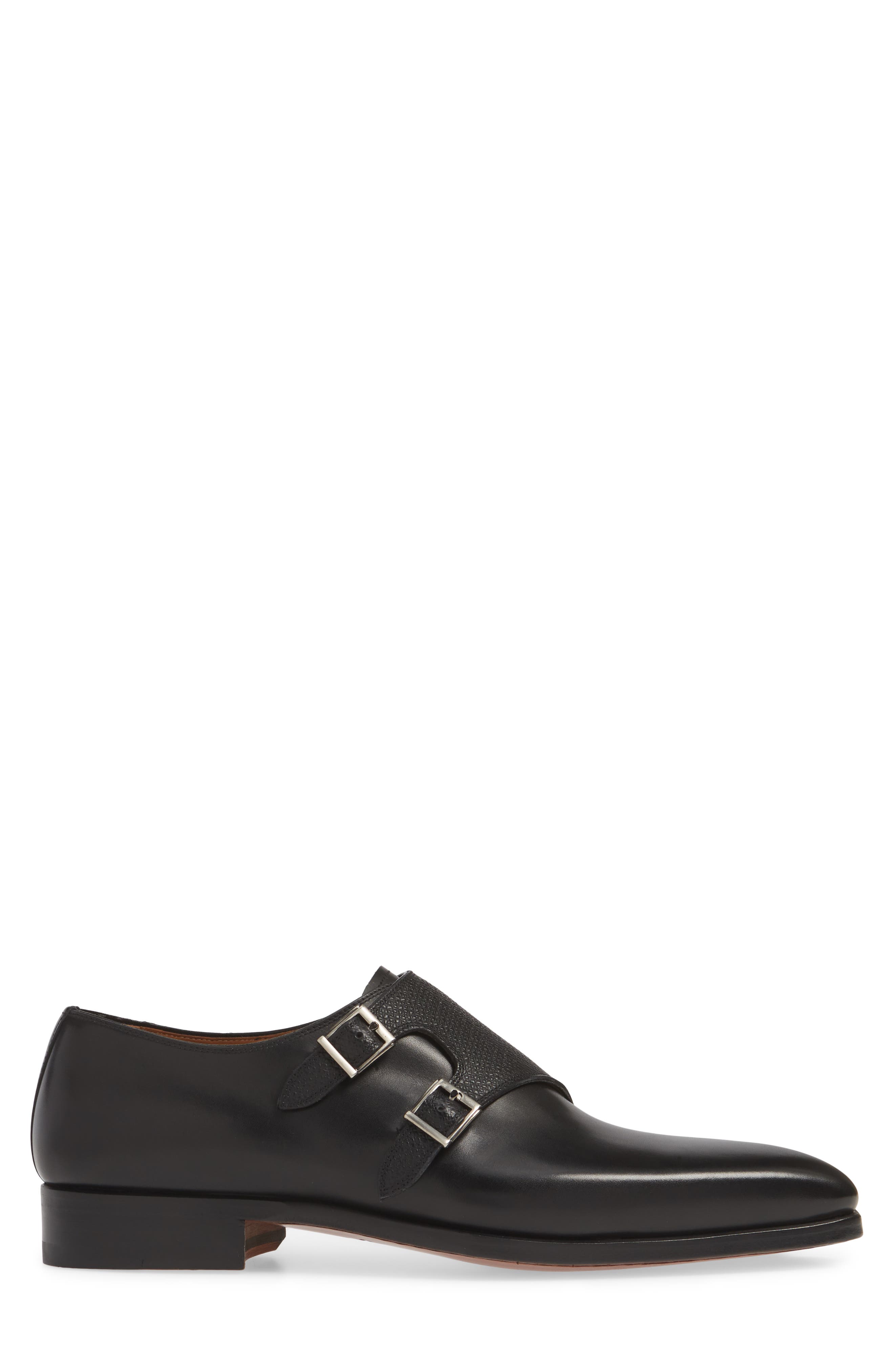 Magnanni Ezra Double Monk Strap Shoe, Alternate, color, 