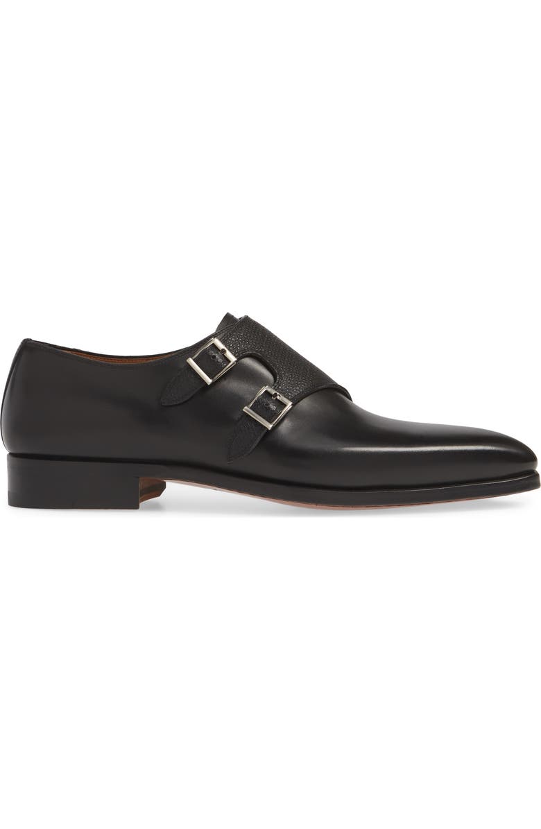 Magnanni Ezra Double Monk Strap Shoe, Alternate, color,