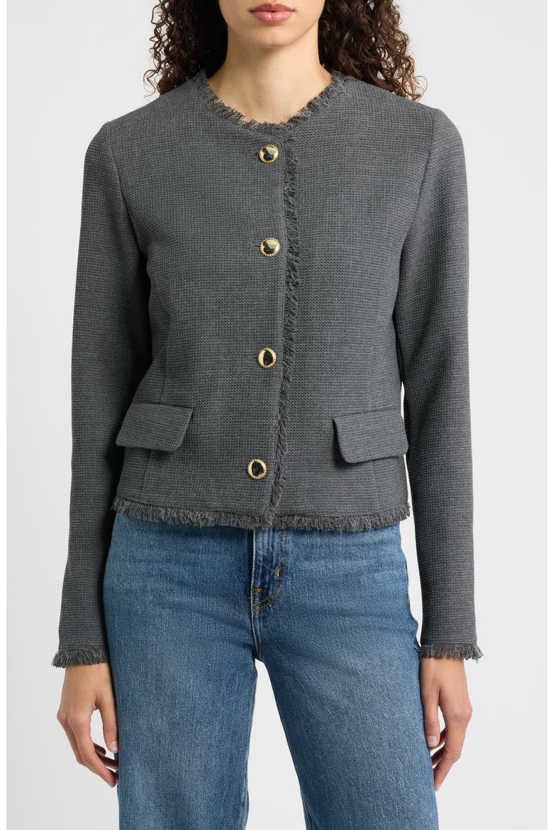 Frayed Edge Jacket, Alternate, color, SLATE GREY