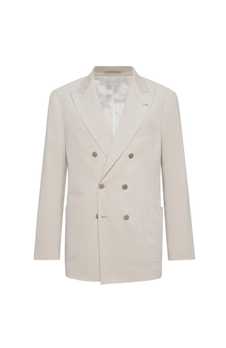 Brunello Cucinelli One-and-a-half breasted blazer, Main, color, Ivory
