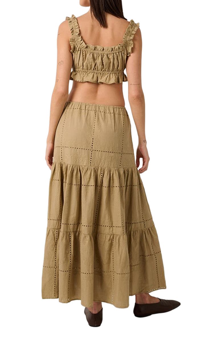 WeWoreWhat Midi Pull On Skirt, Alternate, color, Oat Multi