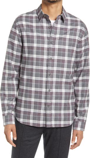 2550~Vichy Plaid Shirt with Button-Down Collar main image 0