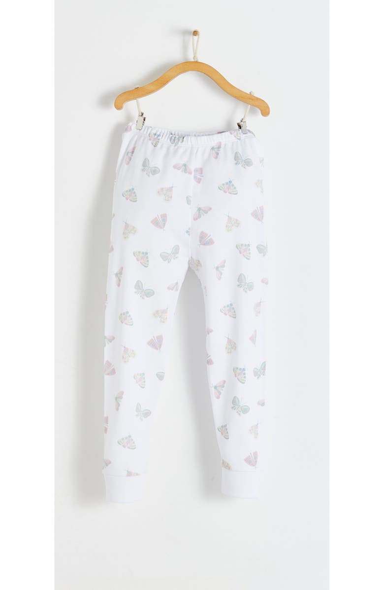 Babycottons Premium Peruvian Pima Cotton Lisa Snug Fit Long Pajama Set for Toddler, Alternate, color, White