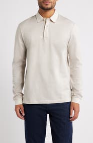 BOSS Pado Long Sleeve Cotton Polo