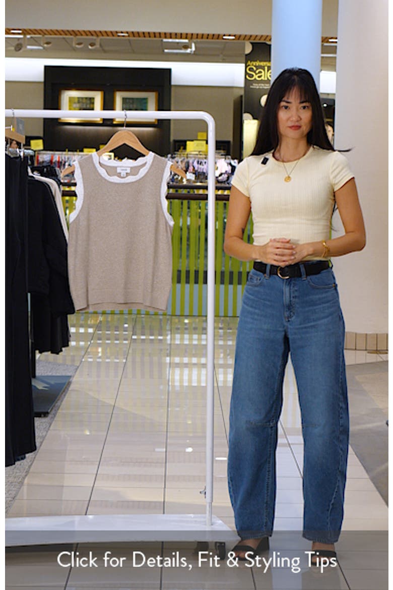 Scalloped Trim Sleeveless Sweater video