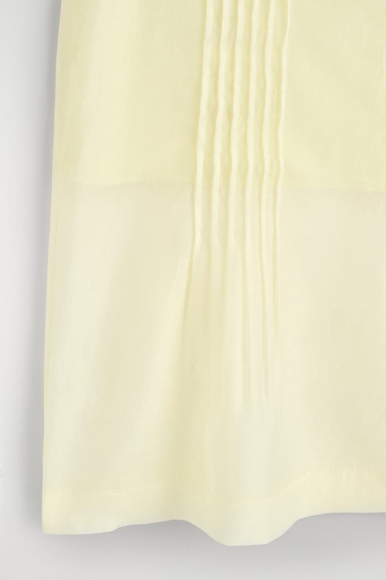 Sheer Pintucked Skirt, Alternate, color, YELLOW