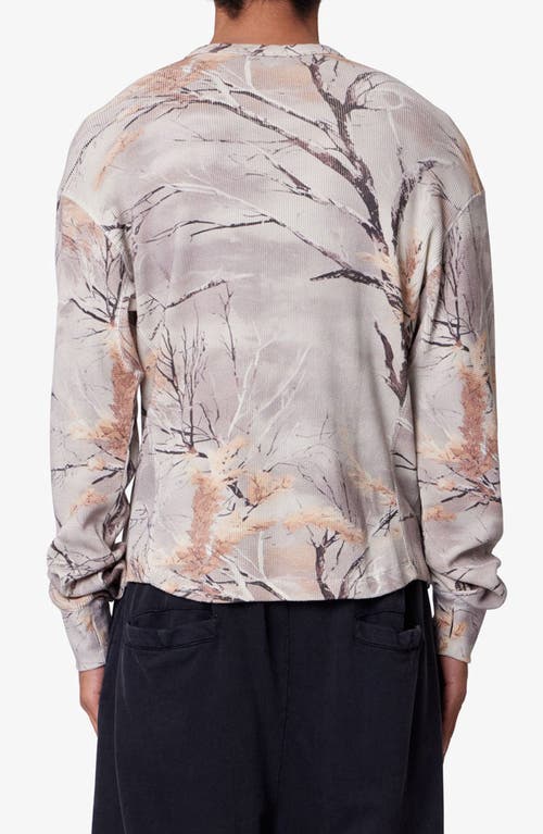 Mnml Camo Print Oversize Cotton Thermal T-shirt In Multi